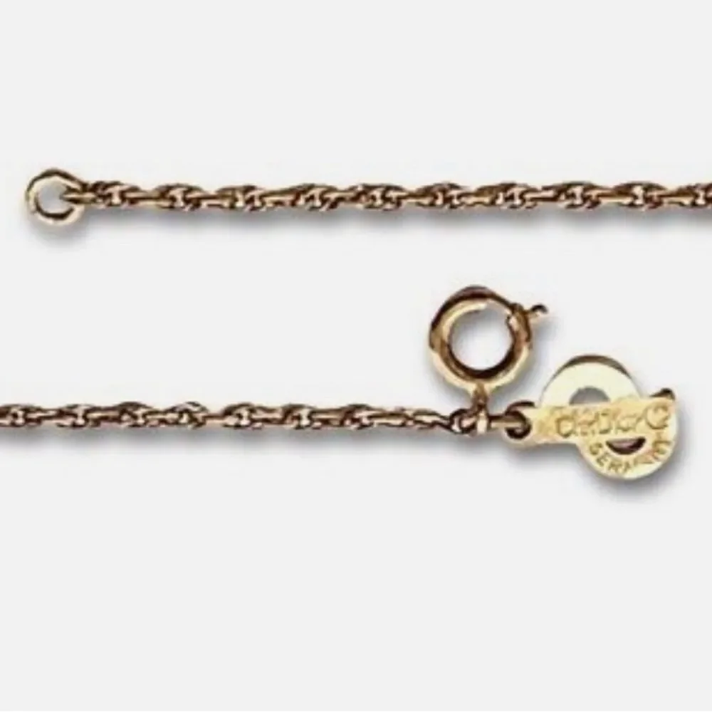 Authentic Christian Dior‎ pendant and authentic chain